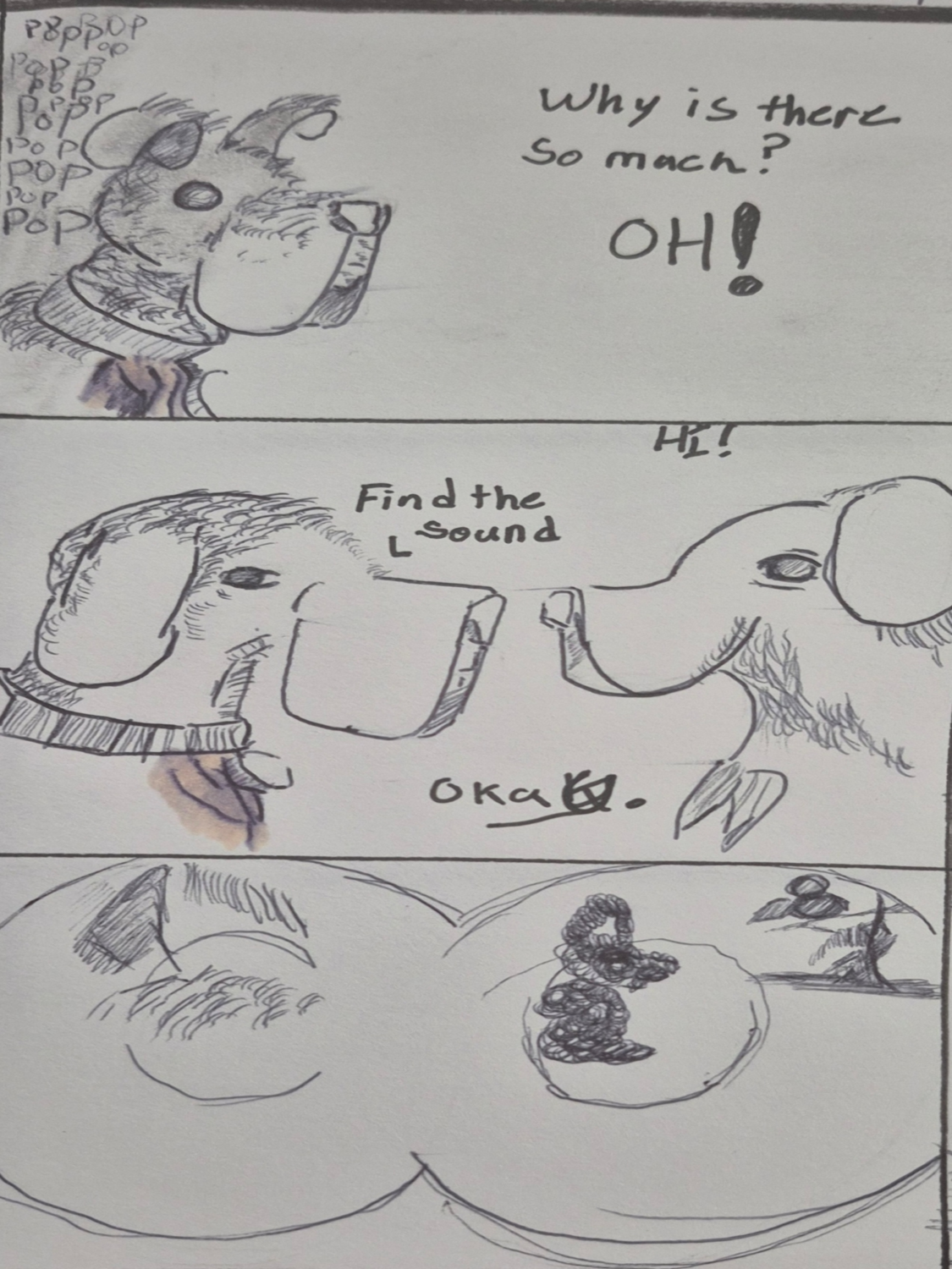 comic art, comic strips, Inked Path, Quibbles of the scribbles, webcomic, Late to the party, puzzlement, used or not, Inked Path: Minor Details are in the mind.