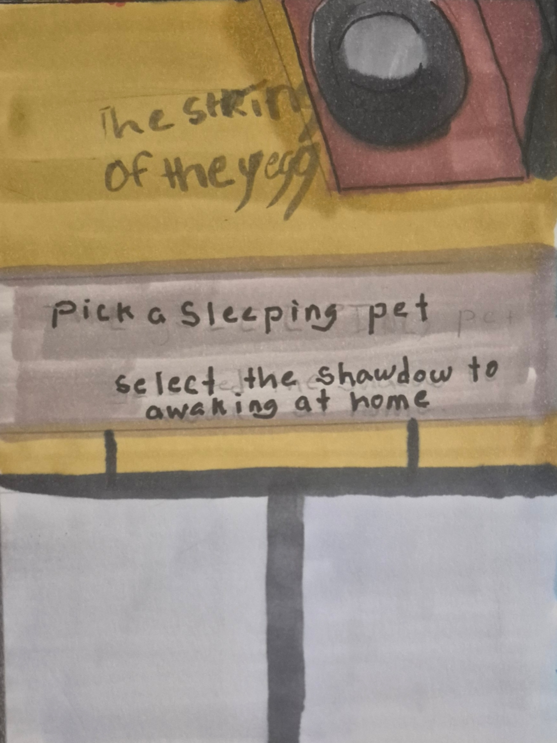 away-ink: the shaking cage. A string of the yegg. A panel entry: the words spoken by Mitchel come to life