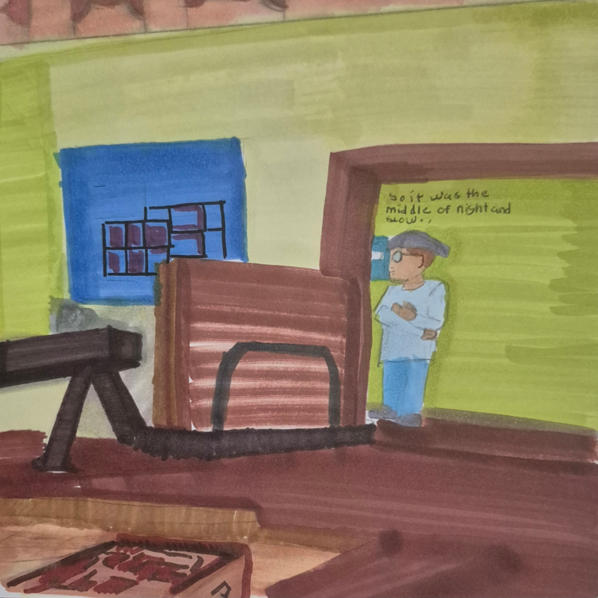 Illustration for the clone did it: the rings under the boards: a scene of a working area of an orphanage being reconstructed for a stronger floor.