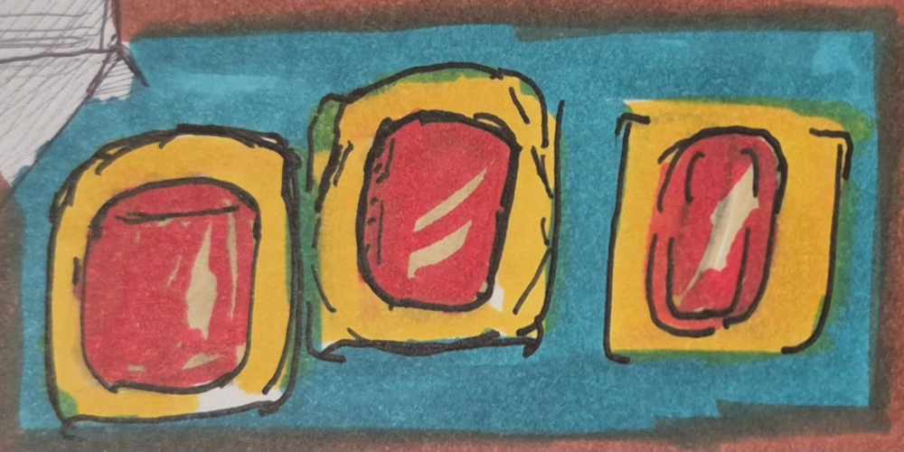 Illustration for the clone did it: the rings under the boards: a box holding a set of three rings.