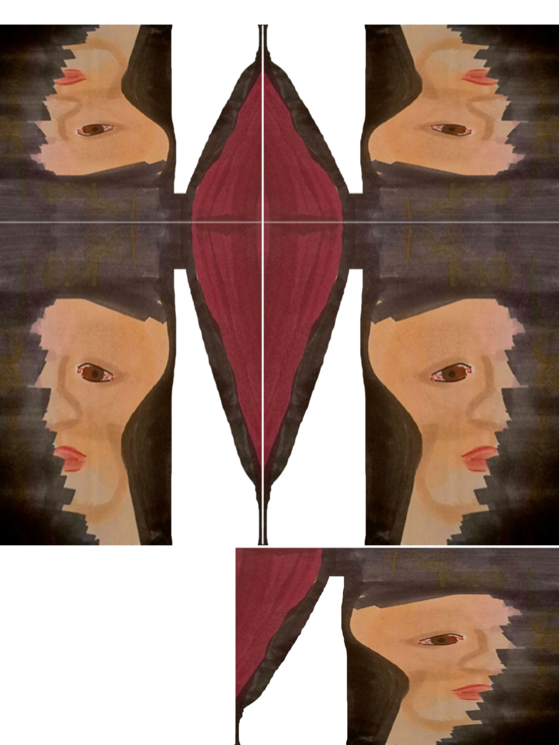comic art, comic strips, Inked Path, Quibbles of the scribbles, webcomic, Late to the party, puzzlement, used or not, Inked Path: Minor Details are in the mind. One of six pieces cut for puzzlement