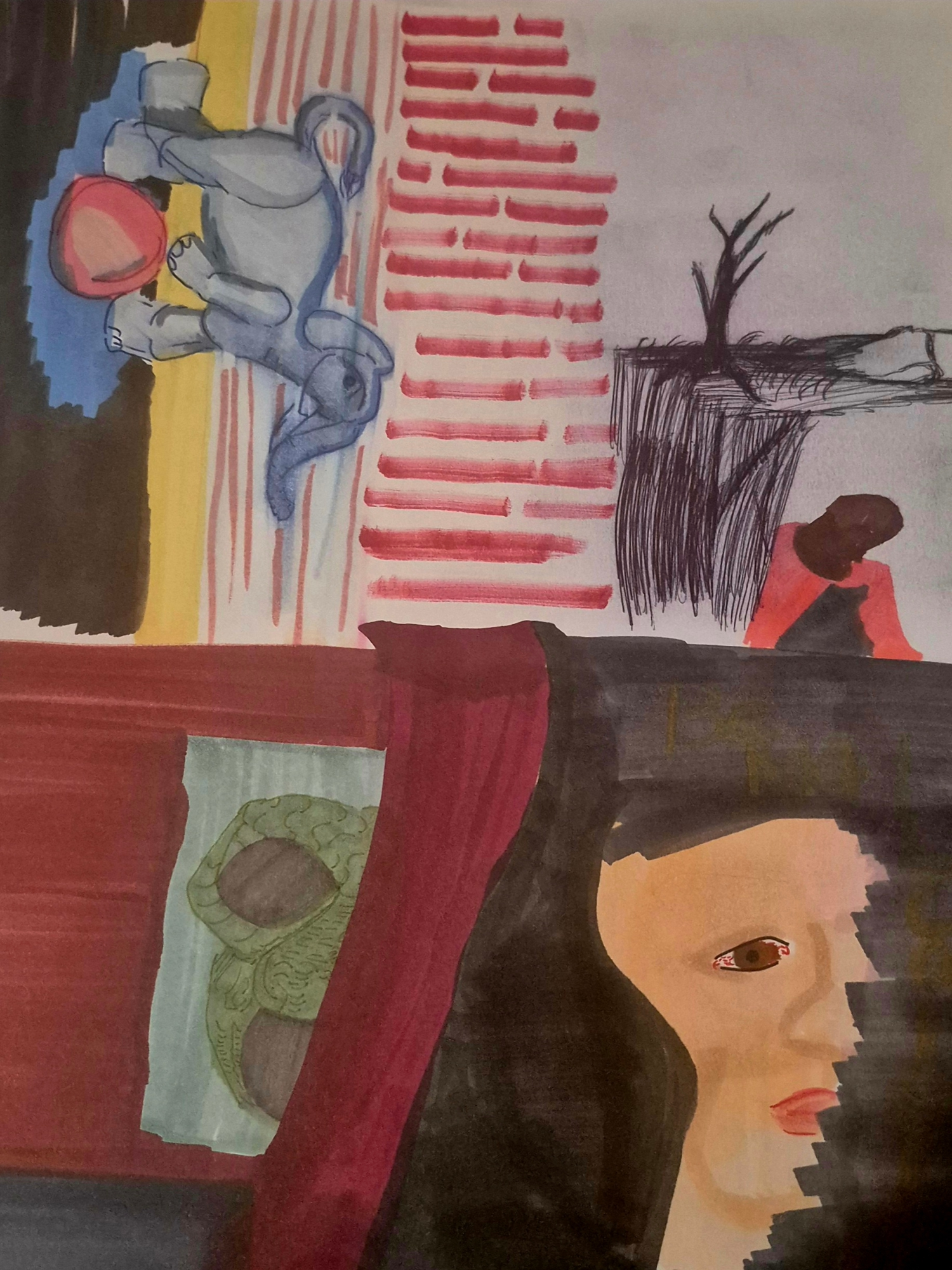 comic art, comic strips, Inked Path, Quibbles of the scribbles, webcomic, Late to the party, puzzlement, used or not, Inked Path: Minor Details are in the mind. Puzzlement for the featured image of the current puzzle box