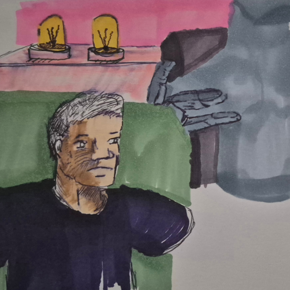 comic art, comic strips, inkedpath, Quibbles of the scribbles, webcomic,  Late to the party, puzzlement, used or not, dreaming meaning