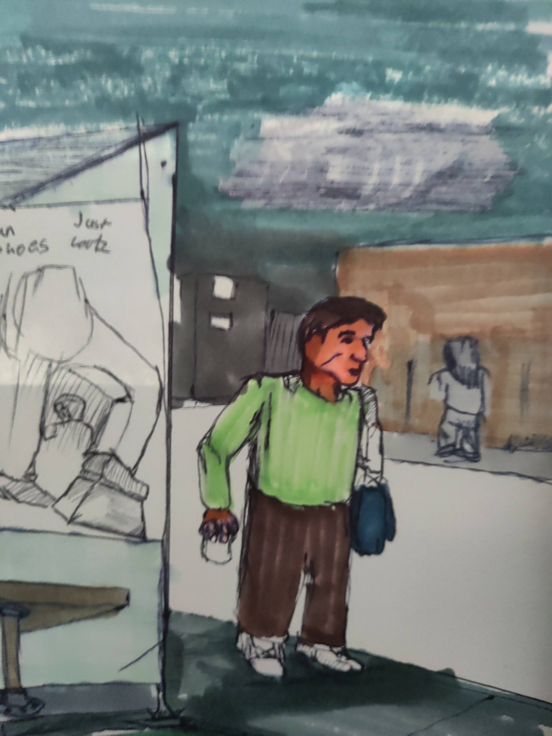 comic art, comic strips, inkedpath, Quibbles of the scribbles, webcomic,  Late to the party, puzzlement, used or not, dreaming meaning
