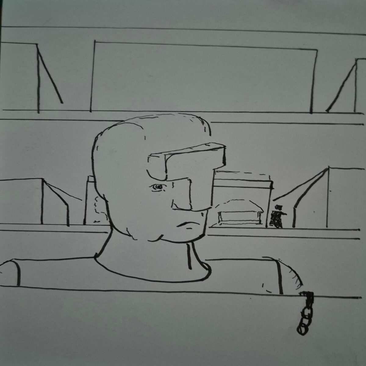 Inked path: Masks are not forever in the public thinking, comic art, comic strips, inkedpath, puzzlement, webcomic, Quibbles of the scribbles, Late to the party, used or not,