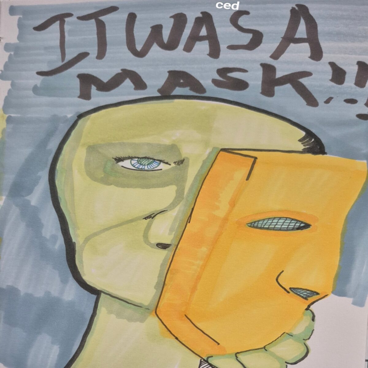Inked path: Masks are not forever in the public thinking, comic art, comic strips, inkedpath, puzzlement, webcomic, Quibbles of the scribbles, Late to the party, used or not,
