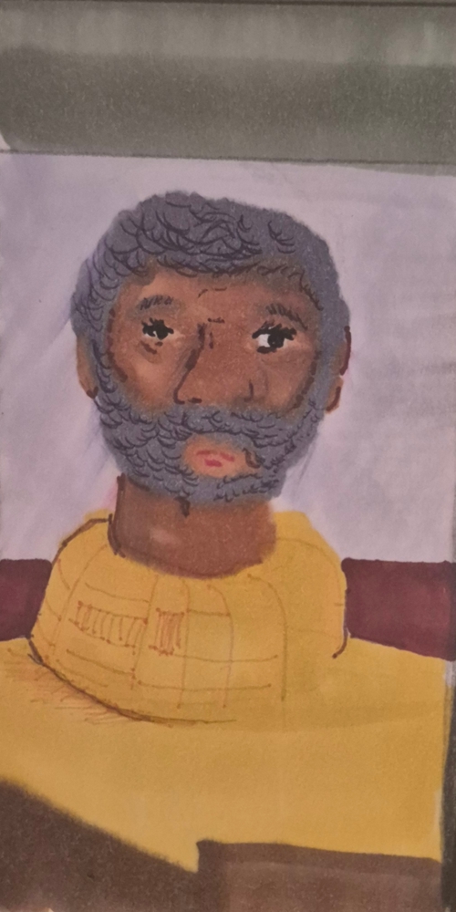 comic art, comic strips, inkedpath, puzzlement, webcomic, The Clone Did It, Colloquy, radio reports, Mayor's Court data has cubby holes, head shot of Franklin
