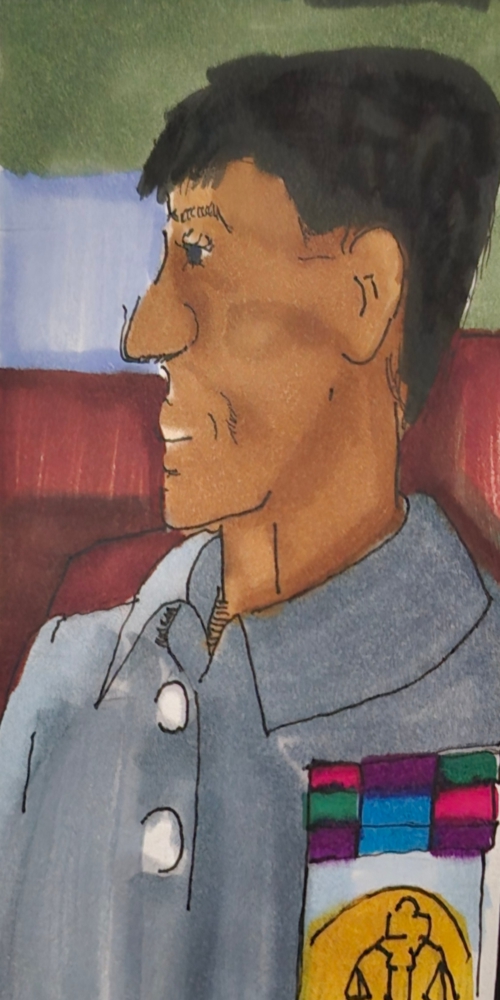 comic art, comic strips, inkedpath, puzzlement, webcomic, The Clone Did It, Colloquy, radio reports, Mayor's Court data has cubby holes, jack tiller man driving the car
