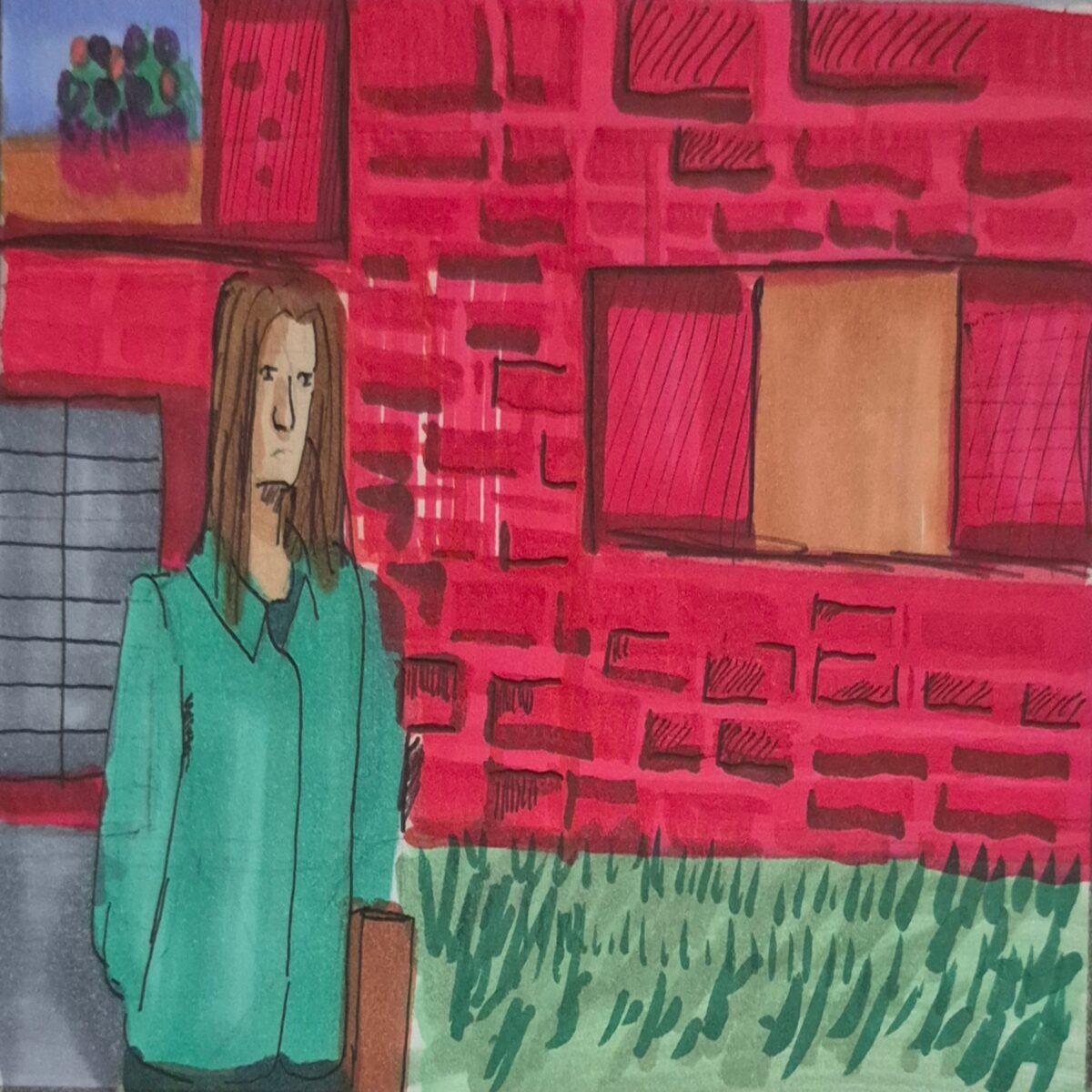 comic art, comic strips, inkedpath, puzzlement, webcomic, The Clone Did It, Colloquy, radio reports, Mayor's Court data has cubby holes, Linda Canox waiting for the car of Lump.