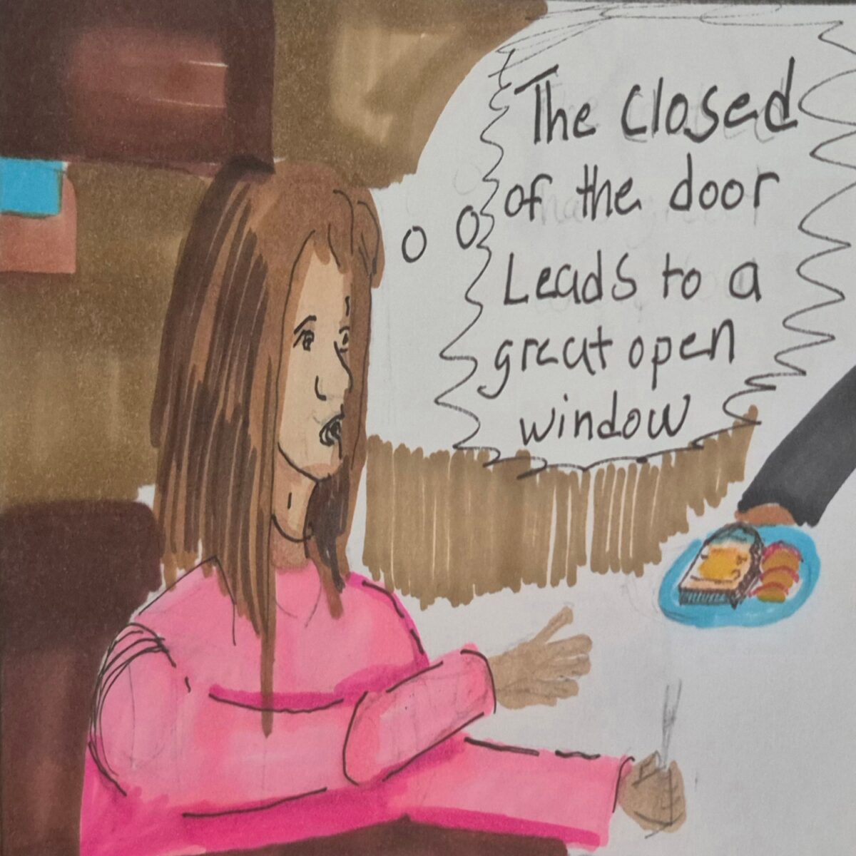 comic art, comic strips, inkedpath, puzzlement, webcomic, The Clone Did It, Colloquy, radio reports, Mayor's Court data has cubby holes, bfast for the family