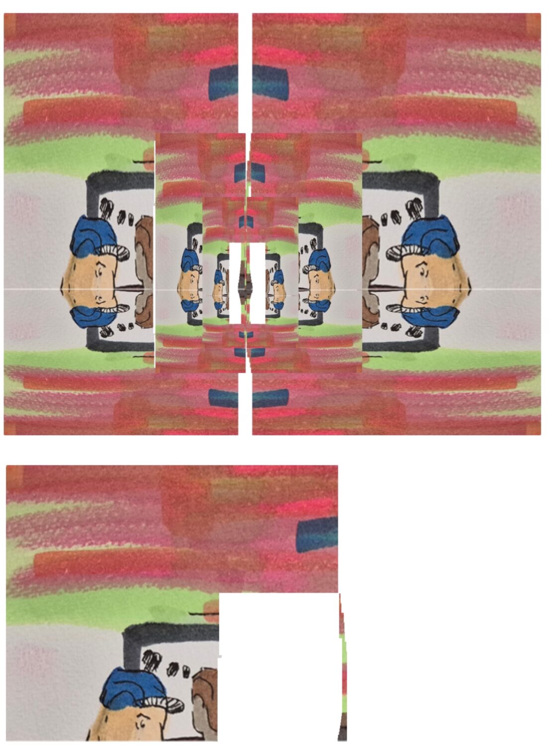 comic art, comic strips, inkedpath, puzzlement, webcomic, The Clone Did It, Colloquy, radio reports, Mayor's Court data has cubby holes, A twist puzzle piece to break the scenes of the fiefdom