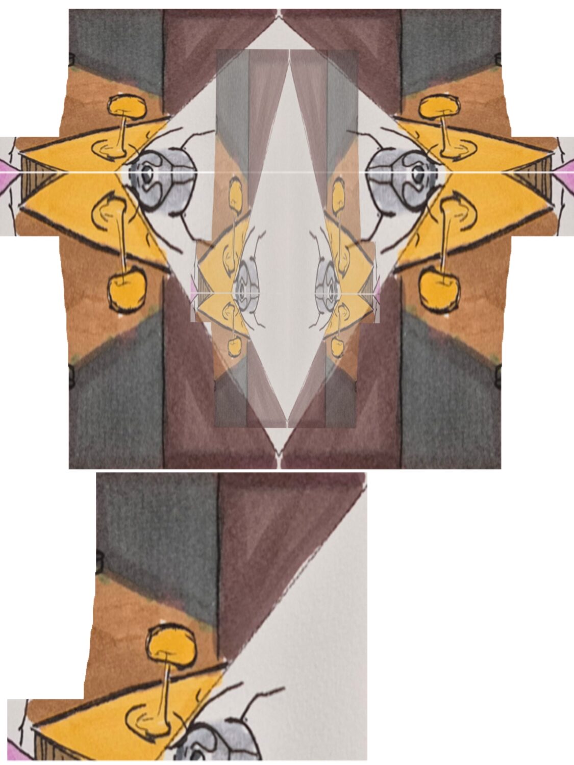 comic art, comic strips, inkedpath, puzzlement, webcomic, The Clone Did It, Colloquy, radio reports, Mayor's Court data has cubby holes, A twist puzzle piece to break the scenes of the fiefdom