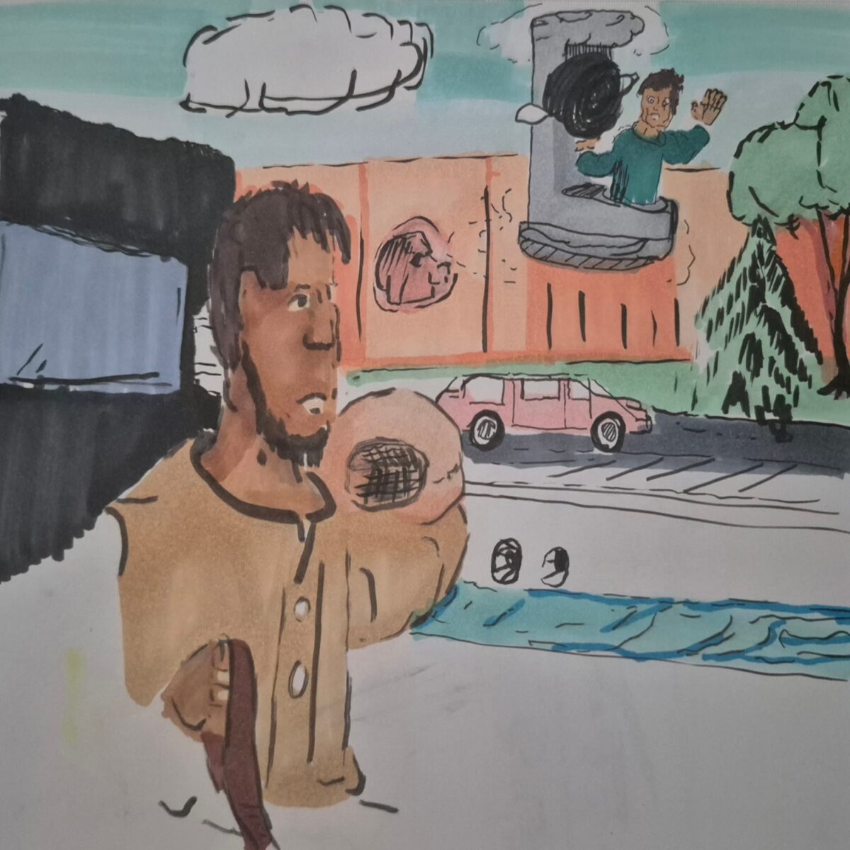 comic art, comic strips, inkedpath, puzzlement, webcomic, Quibbles of the scribbles,  Late to the party,  used or not, a ending scribbles for the game of spot the difference