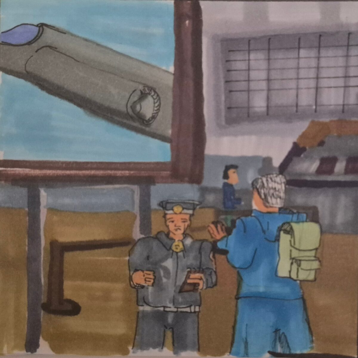 An airport scene to encapsulate the topic of the random radio talk of small parts.